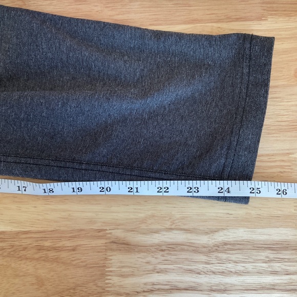 Lululemon Mens Gray Heathered ABC Pants Short Skinny Tech Canvas Size 30 Short - Picture 10 of 11